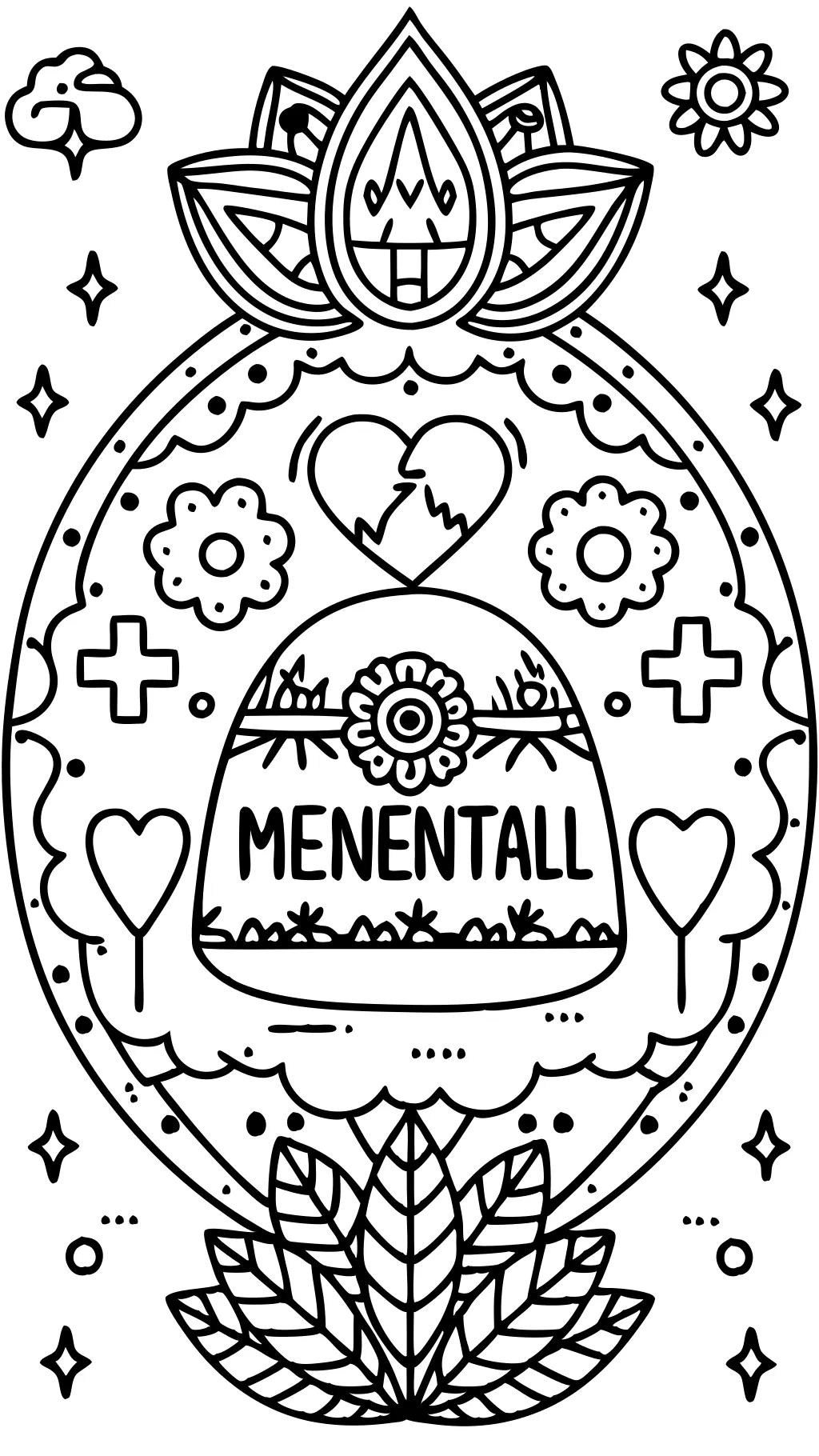 free mental health coloring pages